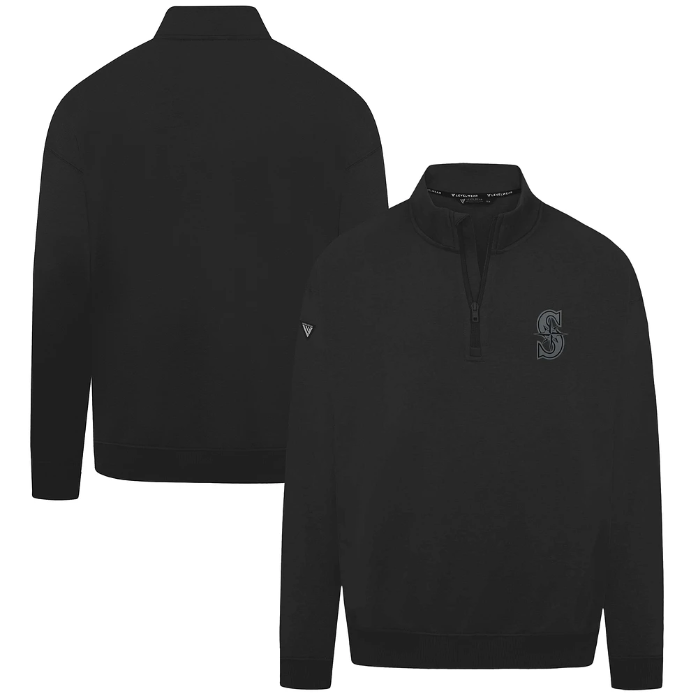 Men's Levelwear Seattle Mariners Murray Nightfall Quarter-Zip Top