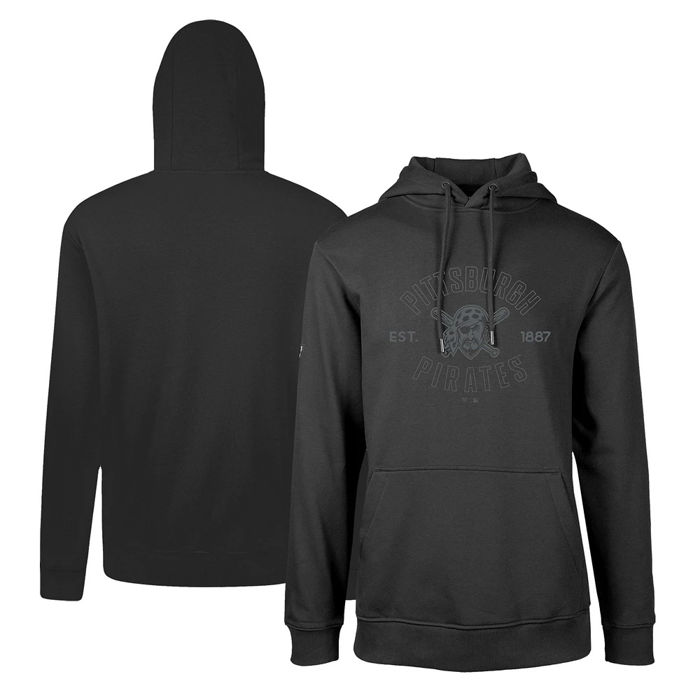 Men's Levelwear Black Pittsburgh Pirates Podium Abyssal Pullover Hoodie