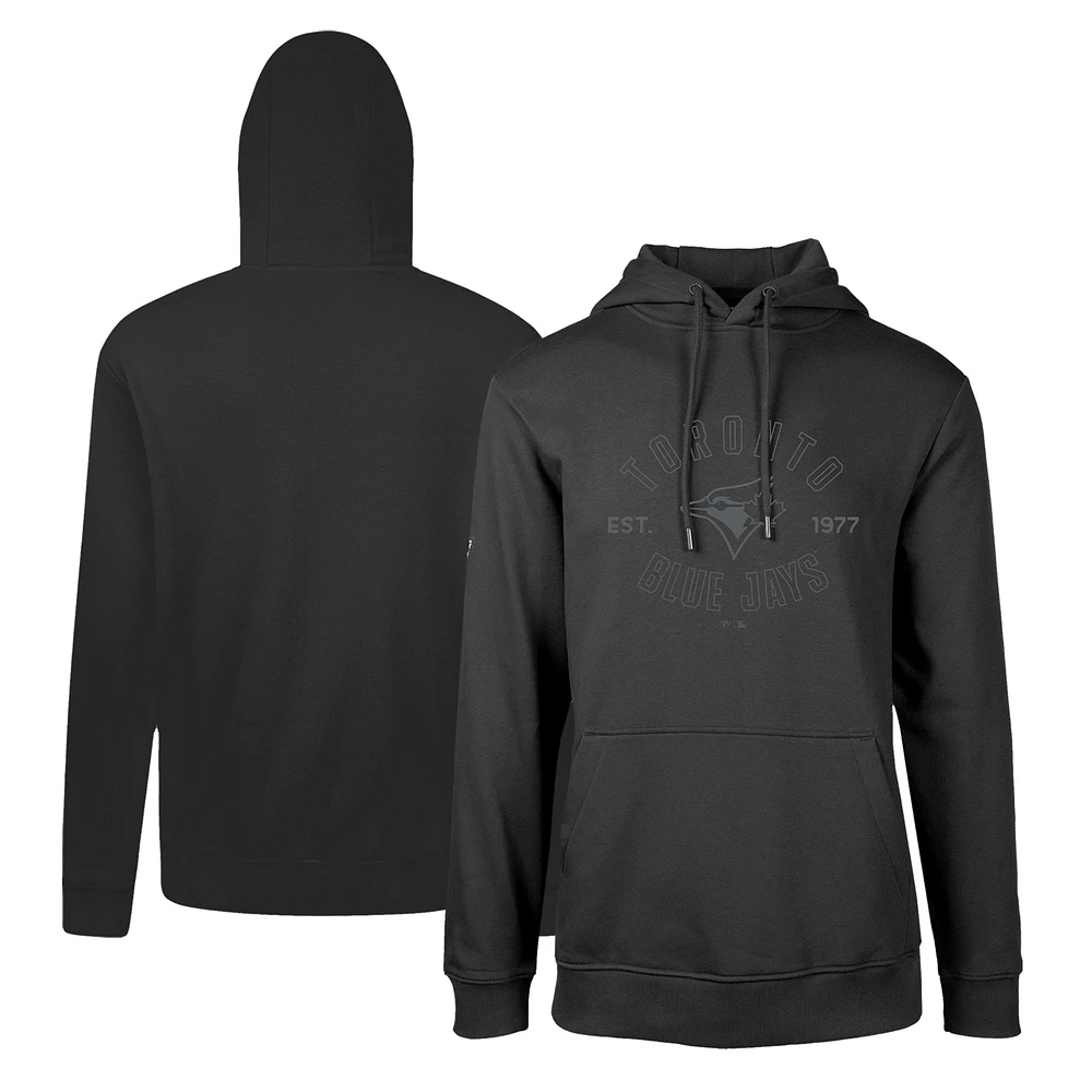 Men's Levelwear Black Toronto Blue Jays Podium Abyssal Pullover Hoodie