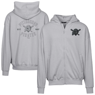 Men's Levelwear Pittsburgh Pirates Uphill Abyssal Full-Zip Hoodie