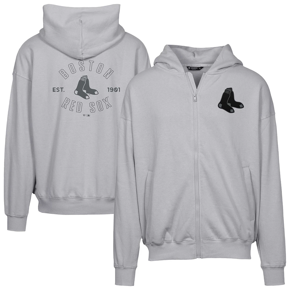 Men's Levelwear Boston Red Sox Uphill Abyssal Full-Zip Hoodie