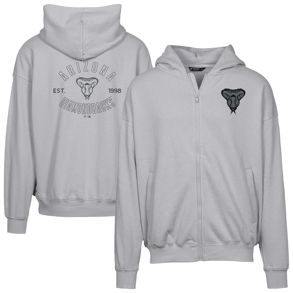 Men's Levelwear Arizona Diamondbacks Uphill Abyssal Full-Zip Hoodie
