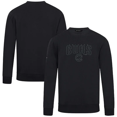 Men's Levelwear Black Chicago Cubs Zane Darkmoon Pullover Sweatshirt