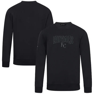 Men's Levelwear Black Kansas City Royals Zane Darkmoon Pullover Sweatshirt