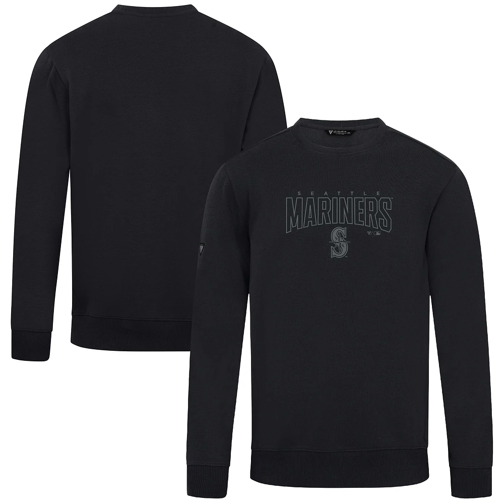 Men's Levelwear Black Seattle Mariners Zane Darkmoon Pullover Sweatshirt