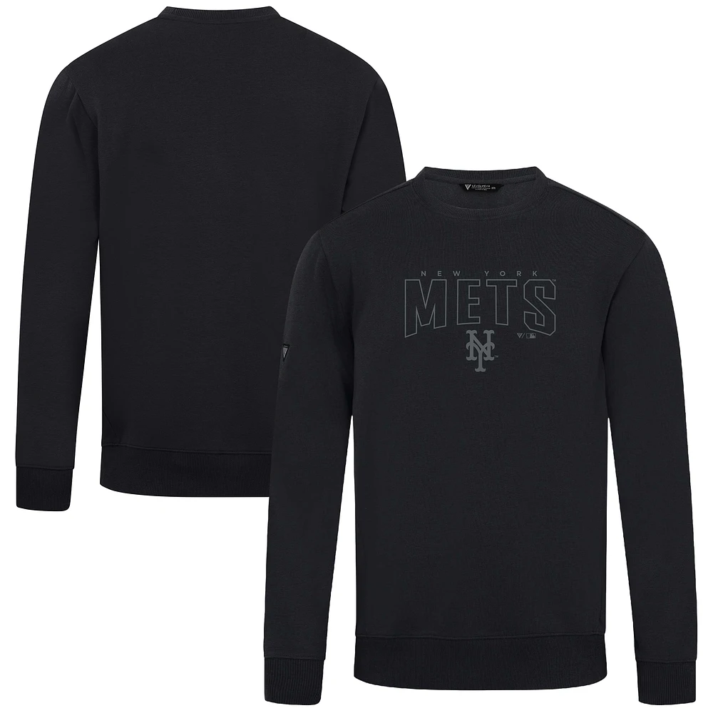 Men's Levelwear Black New York Mets Zane Darkmoon Pullover Sweatshirt