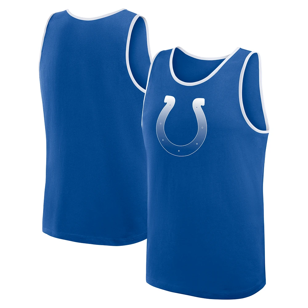 Men's Logo Athletic Royal Indianapolis Colts Unmatched Success Tank Top