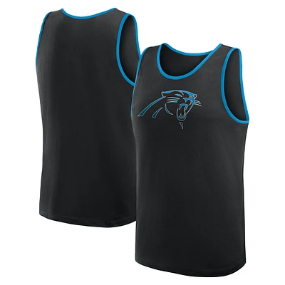 Men's Logo Athletic Black Carolina Panthers Unmatched Success Tank Top