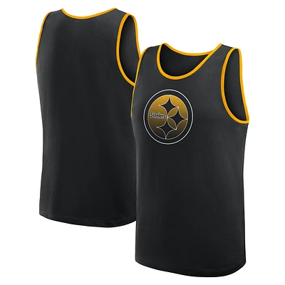 Men's Logo Athletic Black Pittsburgh Steelers Unmatched Success Tank Top
