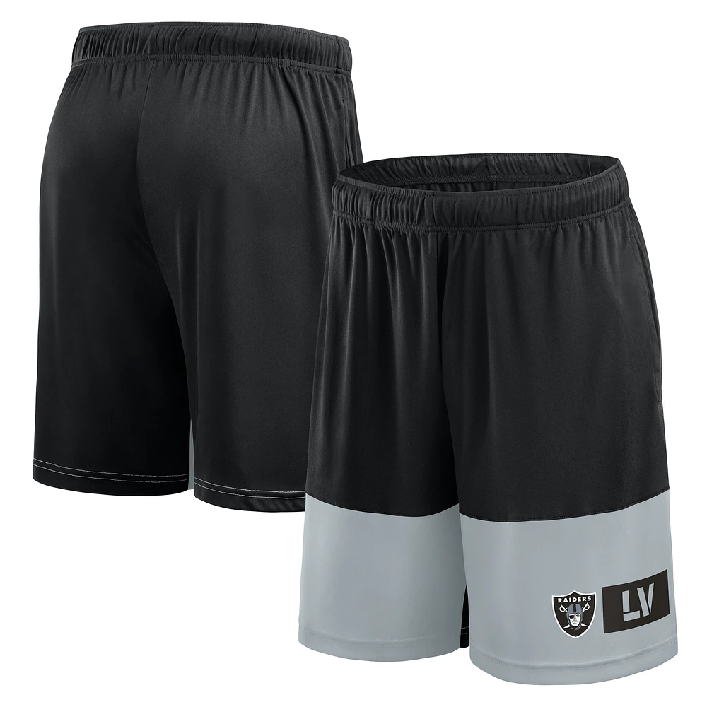 Men's Logo Athletic Black Las Vegas Raiders Best of the Shorts