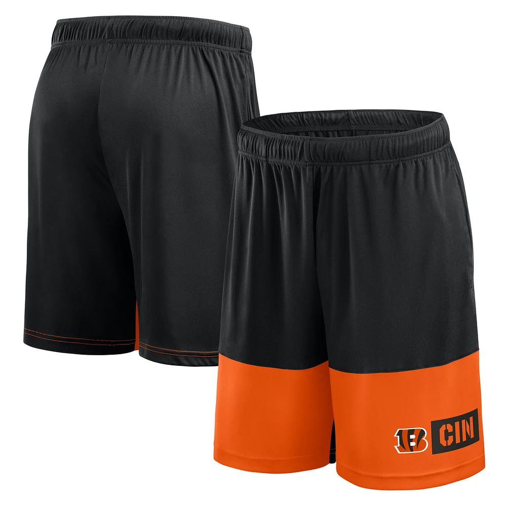 Men's Logo Athletic Black Cincinnati Bengals Best of the Shorts