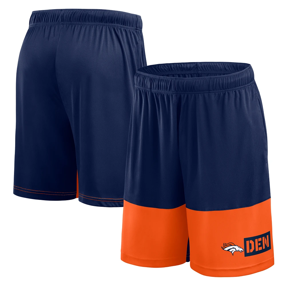 Men's Logo Athletic Navy Denver Broncos Best of the Shorts
