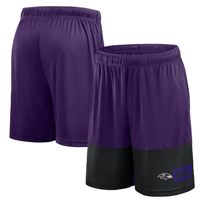 Men's Logo Athletic Purple Baltimore Ravens Best of the Shorts