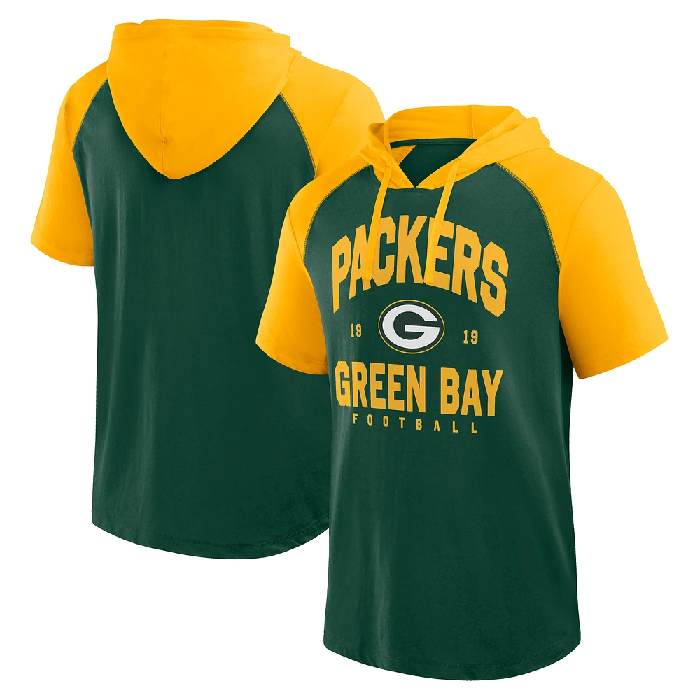 Men's Logo Athletic Green Bay Packers Prime Hoodie T-Shirt