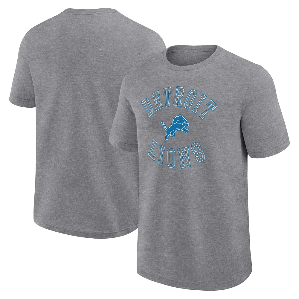 Men's Logo Athletic Heather Gray Detroit Lions Success T-Shirt
