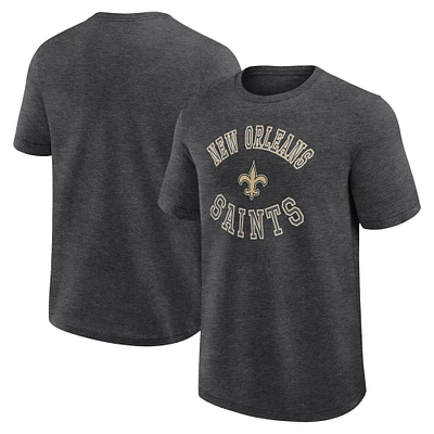 Men's Logo Athletic Heather Charcoal New Orleans Saints Success T-Shirt