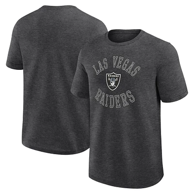 Men's Logo Athletic Heather Charcoal Las Vegas Raiders Success T-Shirt
