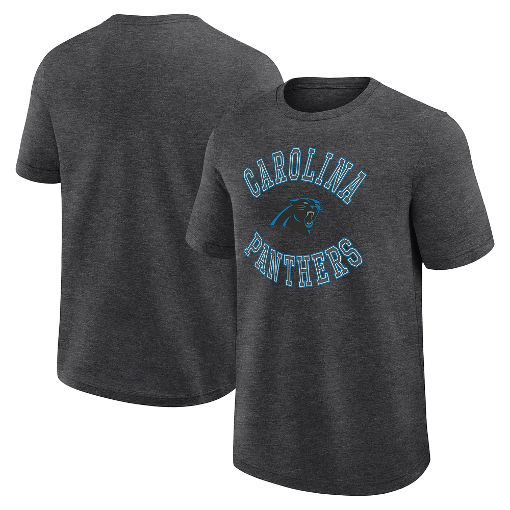 Men's Logo Athletic Heather Charcoal Carolina Panthers Success T-Shirt
