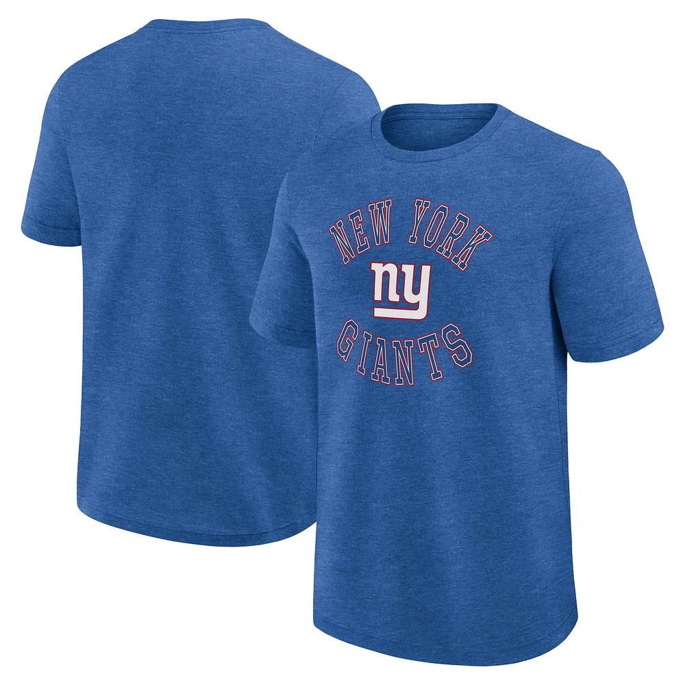 Men's Logo Athletic Heather Royal New York Giants Success T-Shirt
