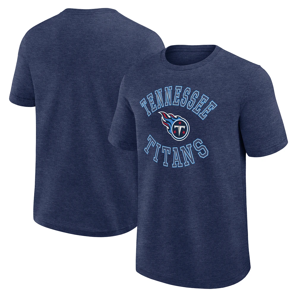 Men's Logo Athletic Heather Navy Tennessee Titans Success T-Shirt