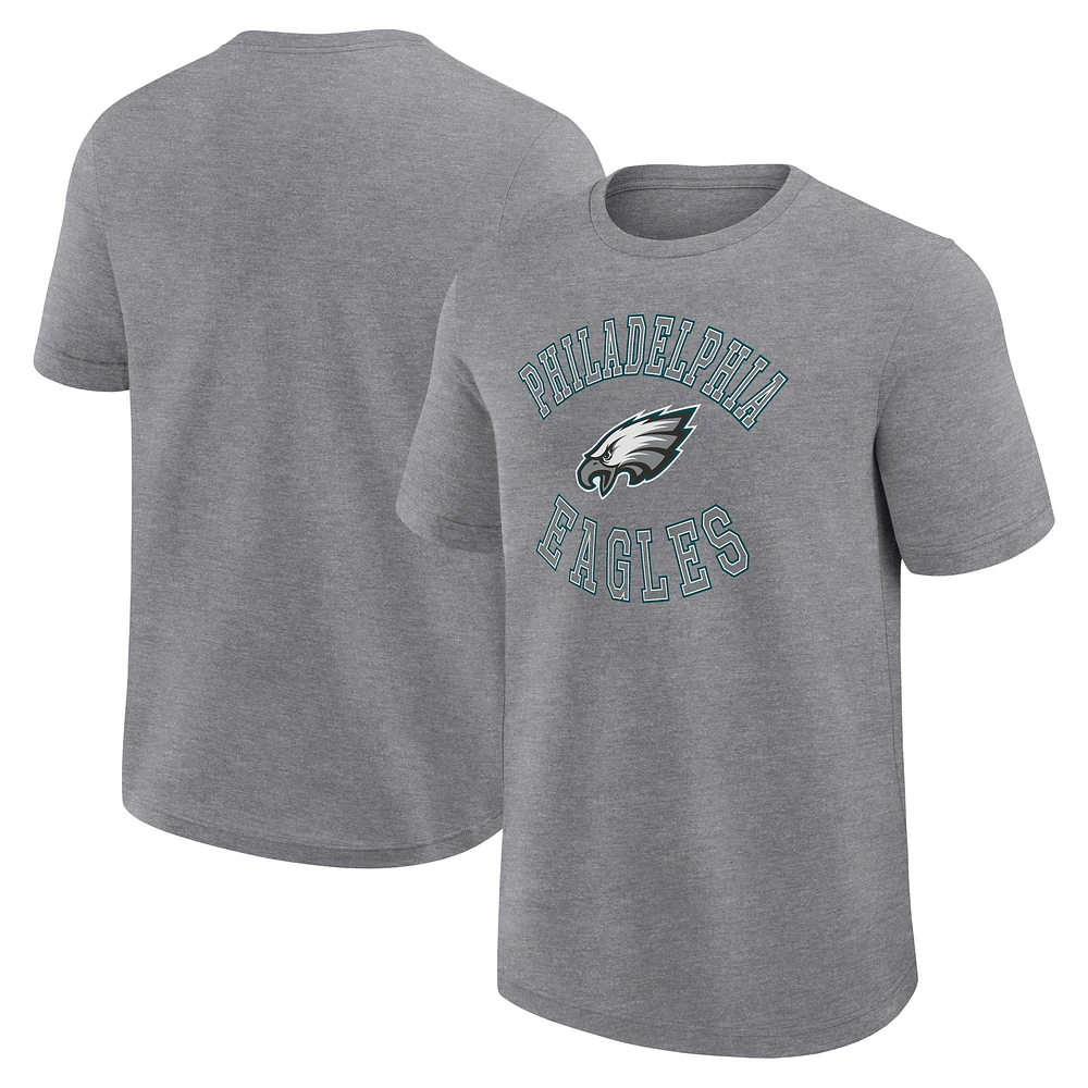 Men's Logo Athletic Heather Gray Philadelphia Eagles Success T-Shirt