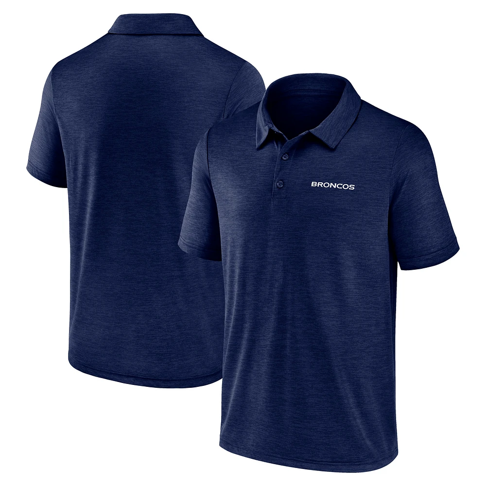 Men's Logo Athletic Navy Denver Broncos Unstoppable Polo