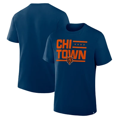 Men's Fanatics Navy Chicago Bears Hometown True Favorite T-Shirt