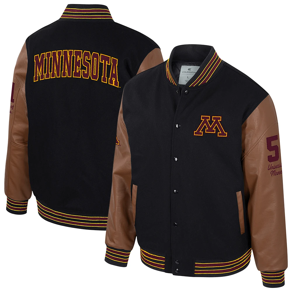 Men's Letterman Full-Snap Varsity Jacket