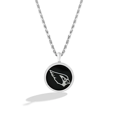 True Fan Arizona Cardinals 1/15 CT. T.W. Diamond & Oval Black Onyx Necklace