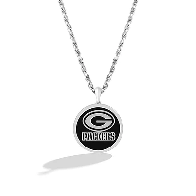 True Fan Green Bay Packers 1/15 CT. T.W. Diamond & Oval Black Onyx Necklace