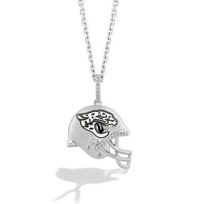 True Fan Silver Jacksonville Jaguars Helmet Pendant Necklace