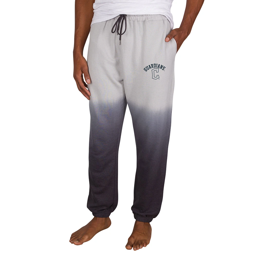 Men's Concepts Sport Gray/Charcoal Cleveland Guardians Dusk Dip Dye Lightweight French Terry Lounge Pants