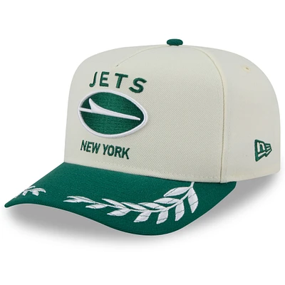 Men's New Era /Green New York Jets 2025 NFL Draft A-Frame 9FIFTY Snapback Hat