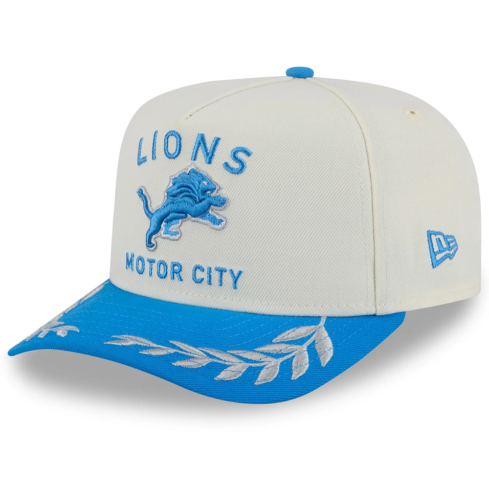 Men's New Era /Blue Detroit Lions 2025 NFL Draft A-Frame 9FIFTY Snapback Hat