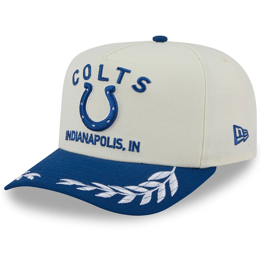 Men's New Era /Royal Indianapolis Colts 2025 NFL Draft A-Frame 9FIFTY Snapback Hat