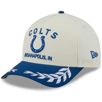 Men's New Era /Royal Indianapolis Colts 2025 NFL Draft 9FORTY A-Frame M-Crown Adjustable Hat