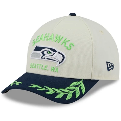 Men's New Era /College Navy Seattle Seahawks 2025 NFL Draft 9FORTY A-Frame M-Crown Adjustable Hat