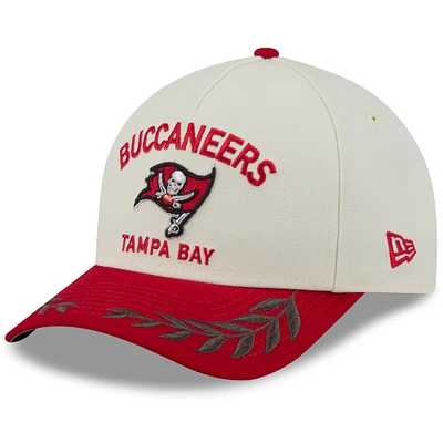 Men's New Era /Red Tampa Bay Buccaneers 2025 NFL Draft 9FORTY A-Frame M-Crown Adjustable Hat