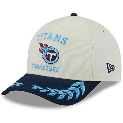 Men's New Era /Navy Tennessee Titans 2025 NFL Draft 9FORTY A-Frame M-Crown Adjustable Hat