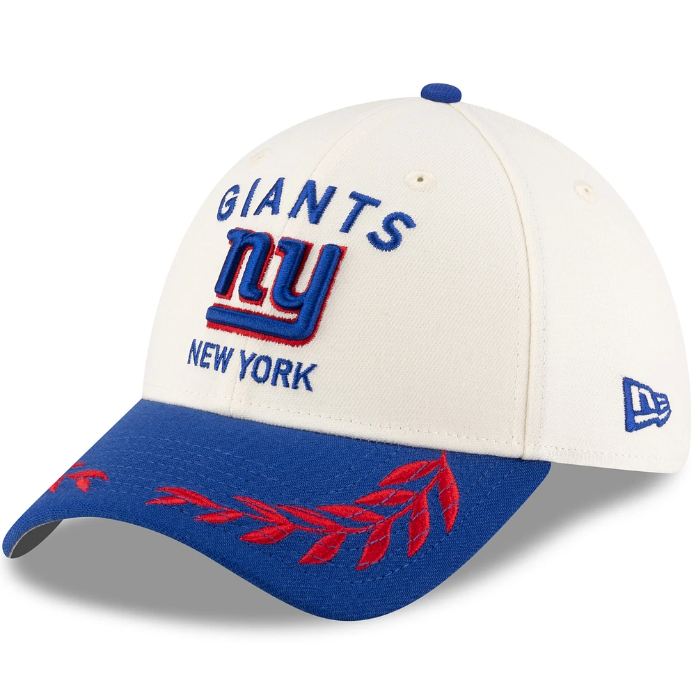 Men's New Era Cream/Royal York Giants 2025 NFL Draft 39THIRTY Flex Hat