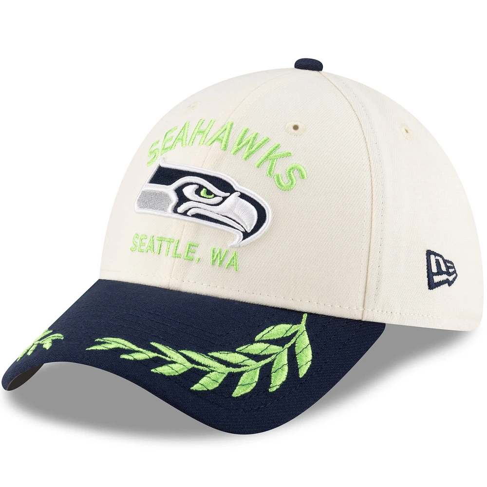 Men's New Era /College Navy Seattle Seahawks 2025 NFL Draft 39THIRTY Flex Hat