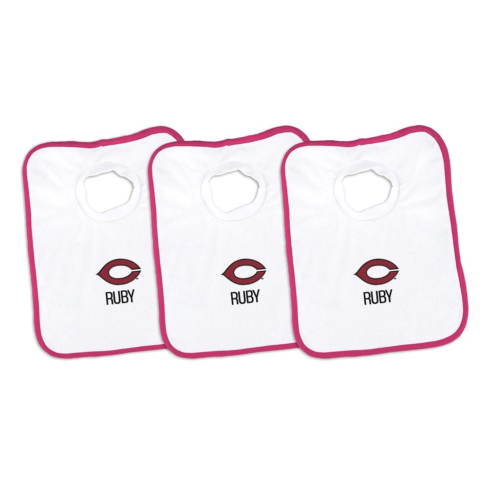 Infant Chad & Jake UChicago Maroons Personalized 3-Pack Bib Set