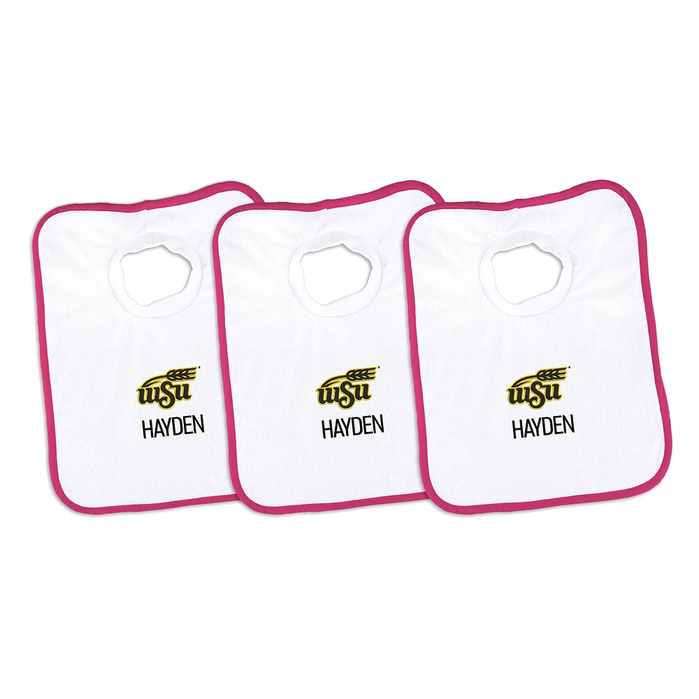 Infant Chad & Jake Wichita State Shockers Personalized 3-Pack Bib Set