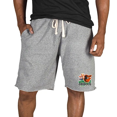Men's Concepts Sport Gray Baltimore Orioles Mainstream Tri-Blend Shorts