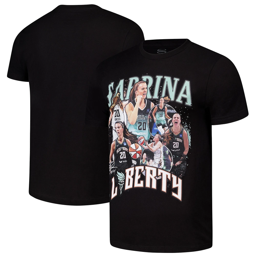 Unisex Stadium Essentials Sabrina Ionescu Black New York Liberty 2024 Crossroads T-Shirt