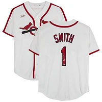 Ozzie Smith St. Louis Cardinals Autographed White Nike Cooperstown Collection Replica Jersey