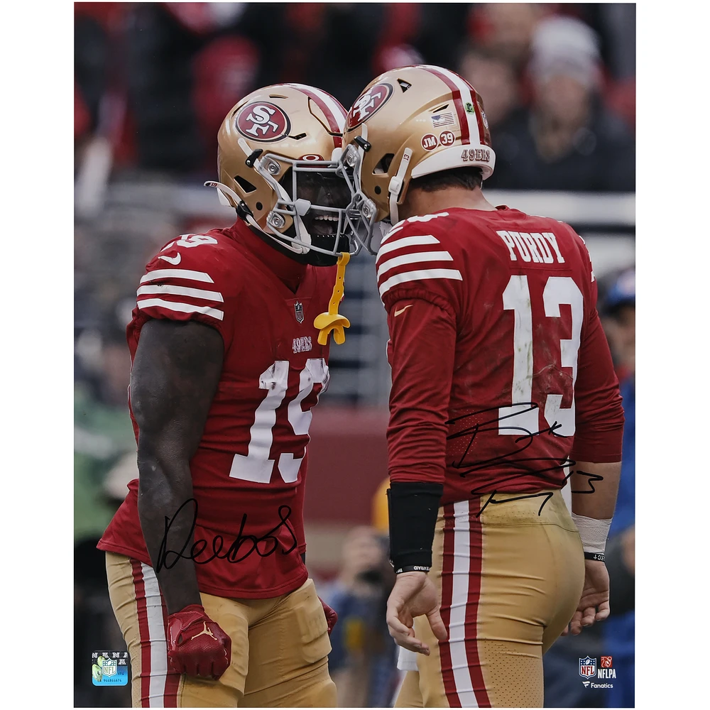 Deebo Samuel & Brock Purdy San Francisco 49ers Autographed 16" x 20" Photograph