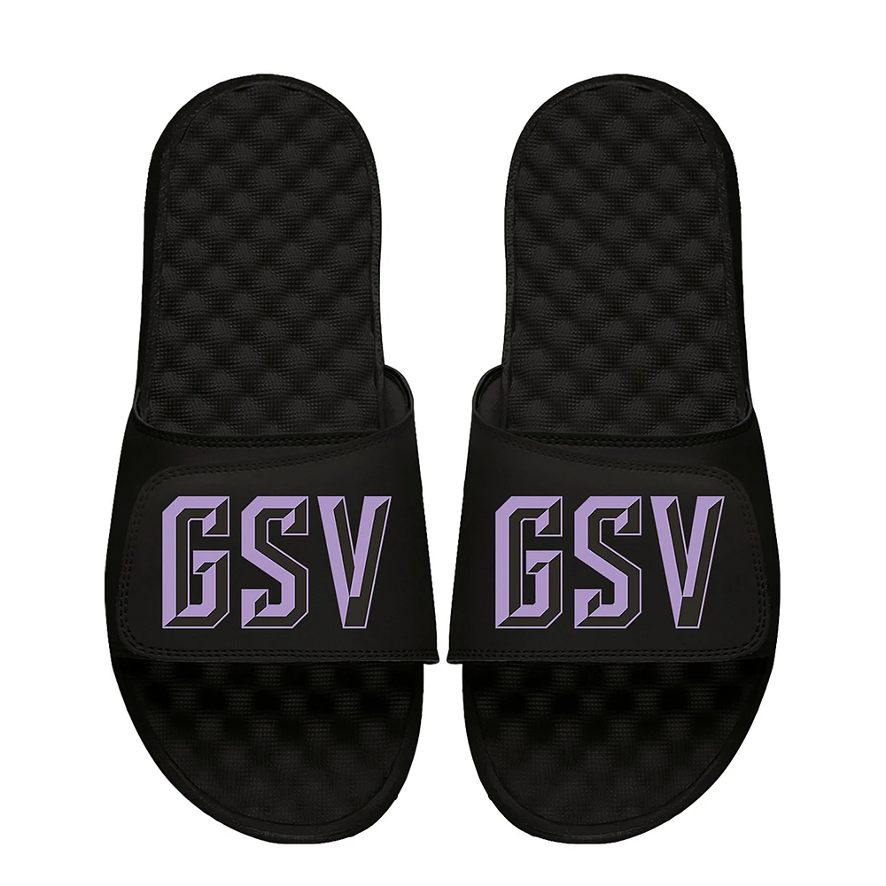 Youth ISlide Black Golden State Valkyries Secondary Logo Slide Sandals