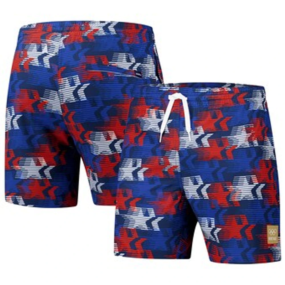 Men's Chubbies Navy Team USA The Star Spangles Classic Lined Swim Trunk
