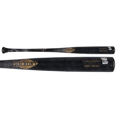 Jared Triolo Pittsburgh Pirates Game-Used Black Old Hickory Broken Bat vs. Chicago Cubs on May 12, 2024